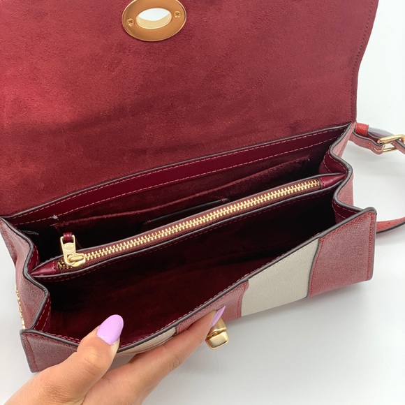 Coach Tilly Satchel 23 Red/Chalk - Picture 11 of 12